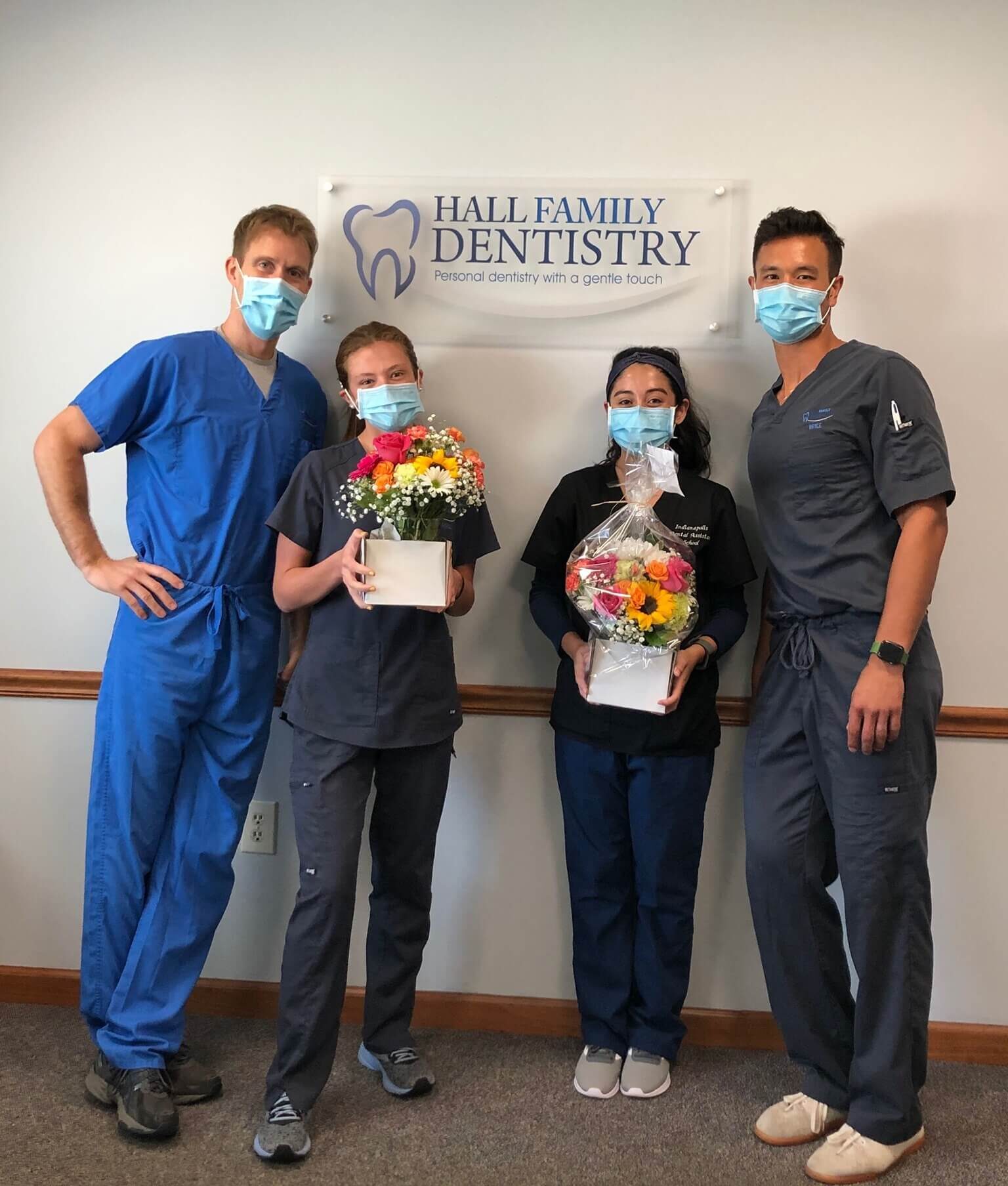 Dr. Hall and Team members